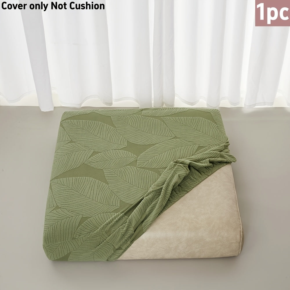 Housse de coussin en jacquard, gros plan sur le tissu