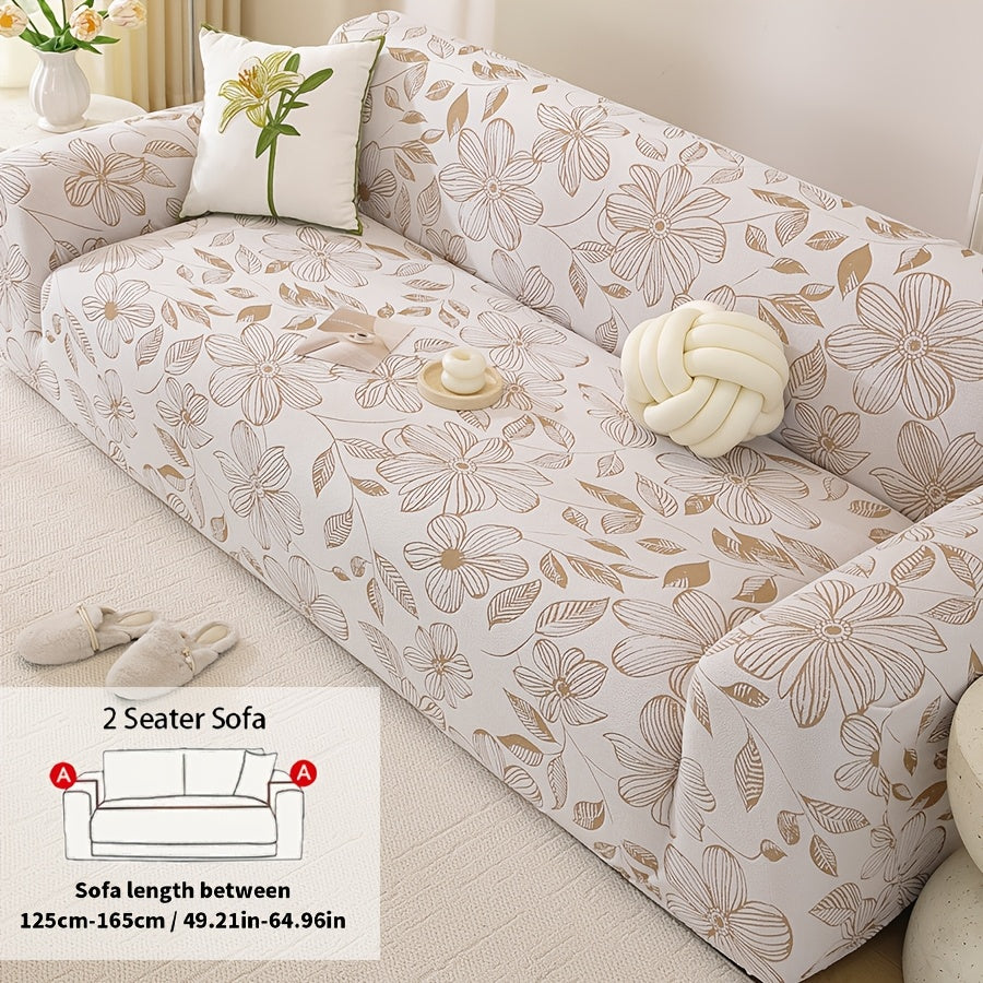 Housse de canapé extensible en polyester, vue de dos