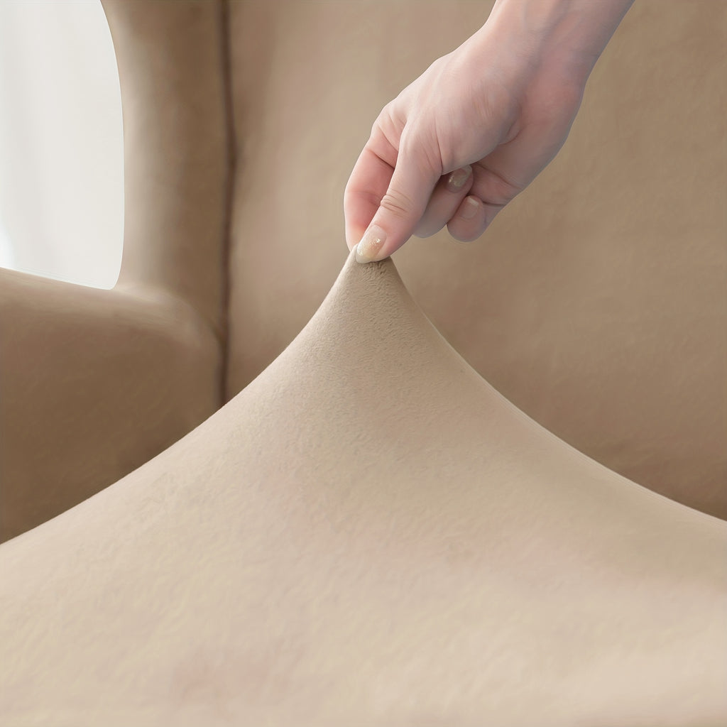 Housse de canapé épaisse extensible en velours pour fauteuil, vue d'ensemble