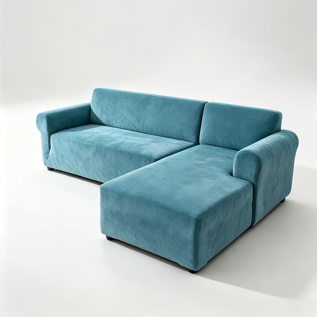 Housse de canapé extensible en velours jacquard, tissu de 180 à 200 g/m²