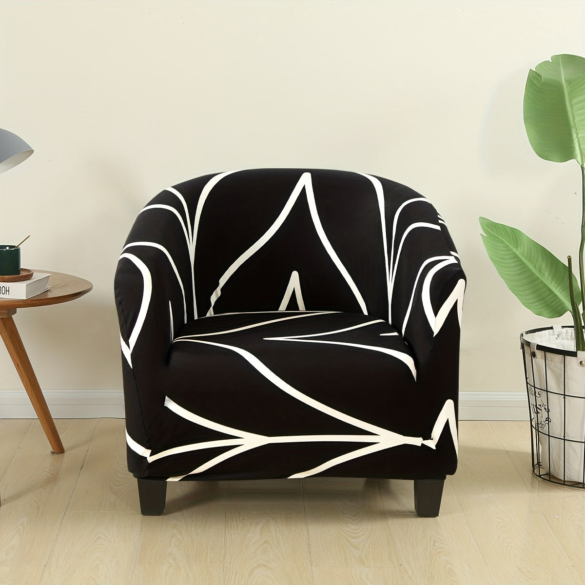 Housse de canapé extensible en polyester pour fauteuil, tissu de 140 à 160 g/m²