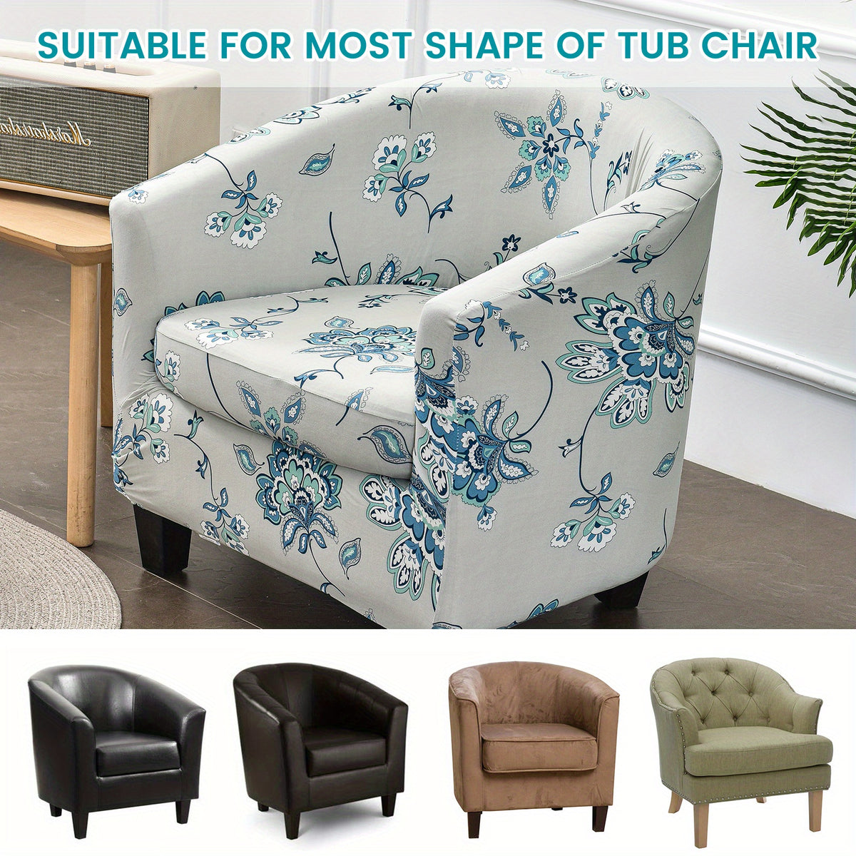Housse de fauteuil en fibre de lait, vue d'ensemble