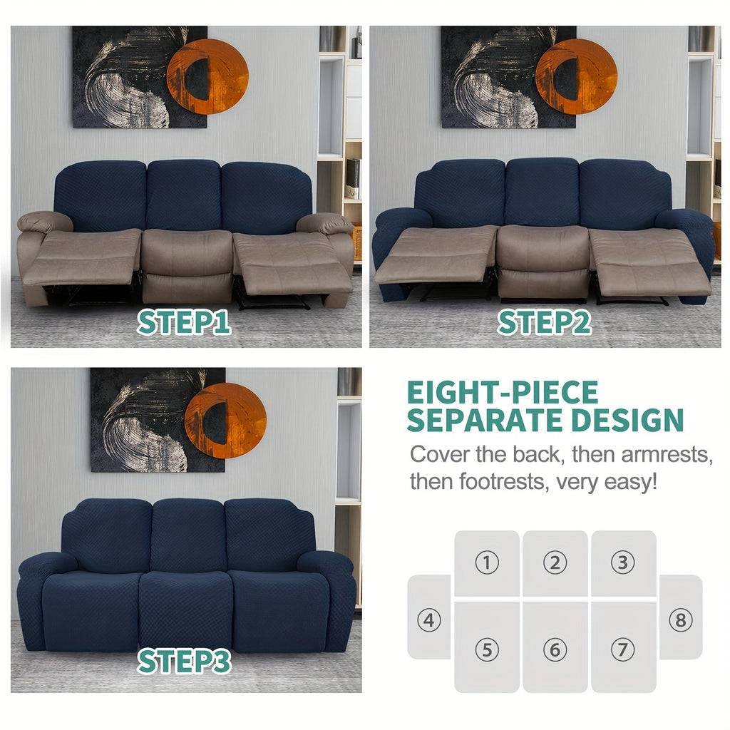 Housse de fauteuil en polaire jacquard