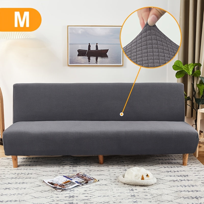 Housse de canapé extensible en polaire jacquard à maille gaufrée, visuel produit