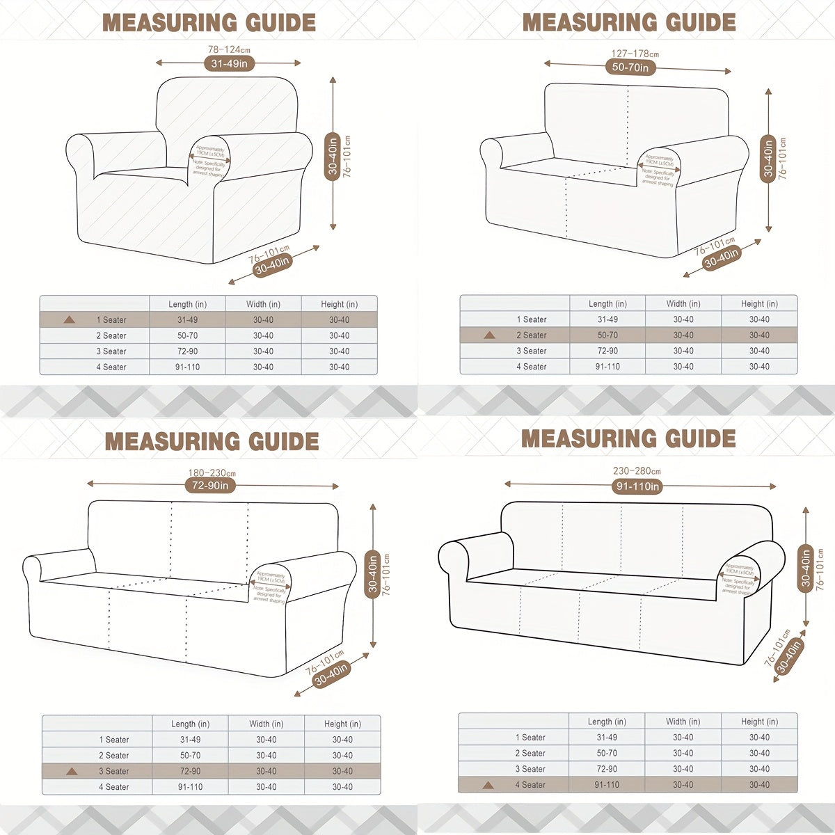 Housse de canapé épaisse extensible en polaire jacquard, visuel produit