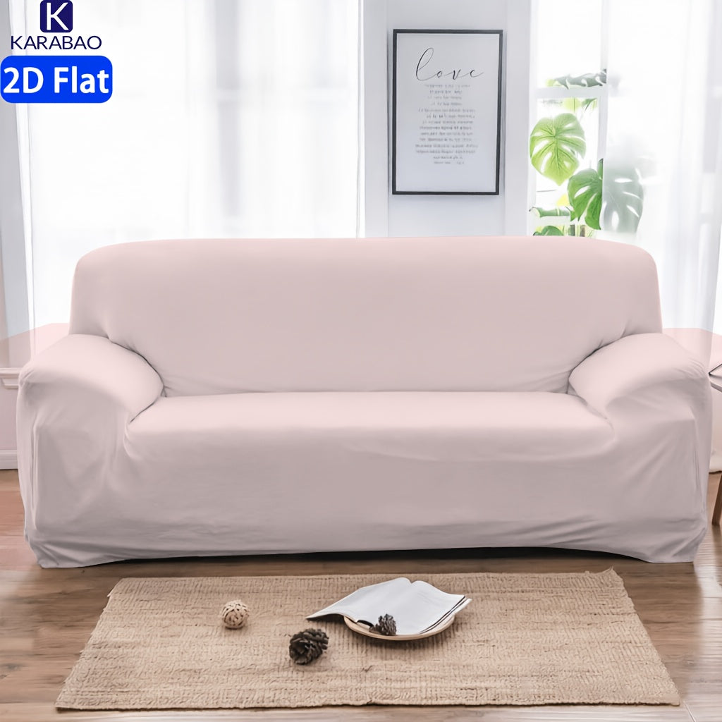 Housse de canapé en fibre de lait imprimée à motif fleuri antidérapante — détail de la matière : fibre de lait Image