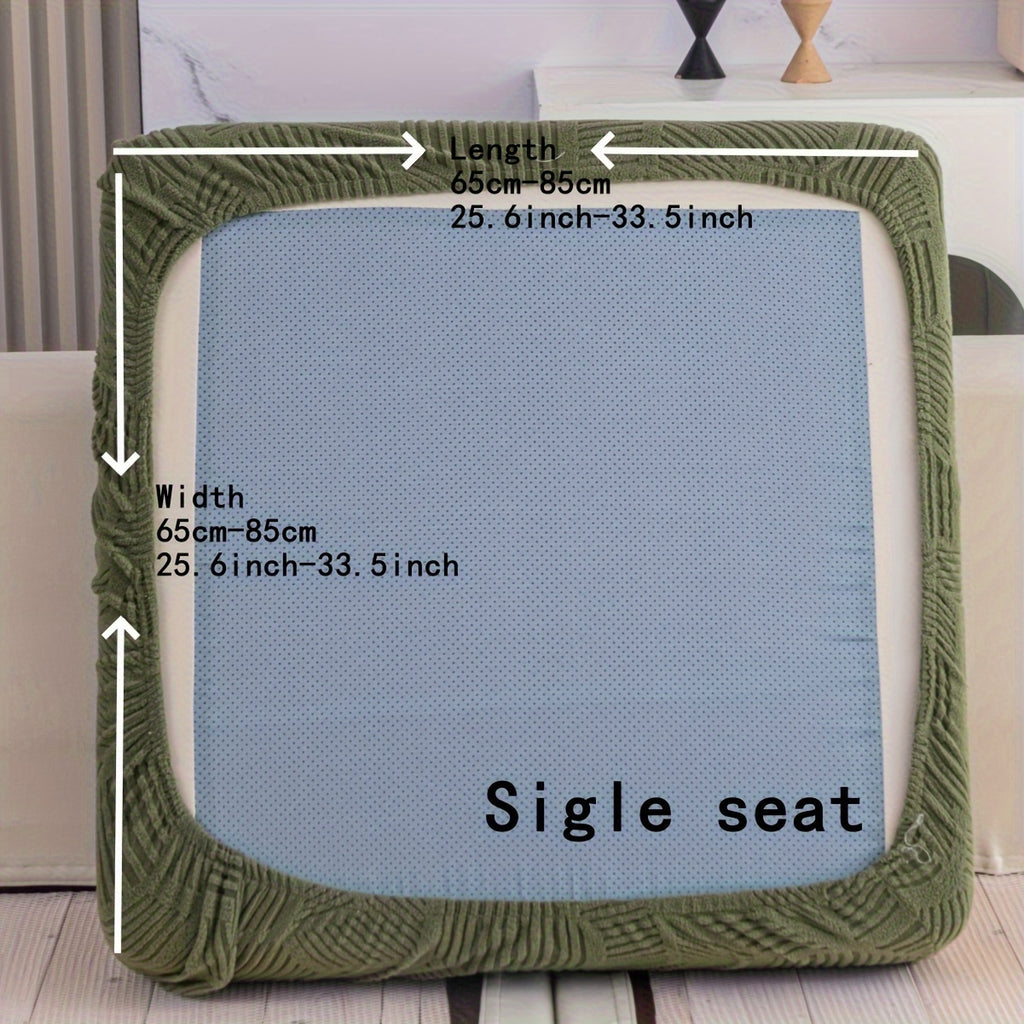 Housse de canapé épaisse extensible en polaire à housses séparées, tissu de 200 à 250 g/m²