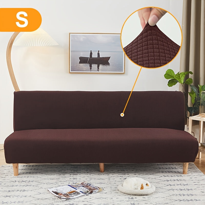 Housse de canapé extensible en polaire jacquard à maille gaufrée, tissu de 180 à 200 g/m²