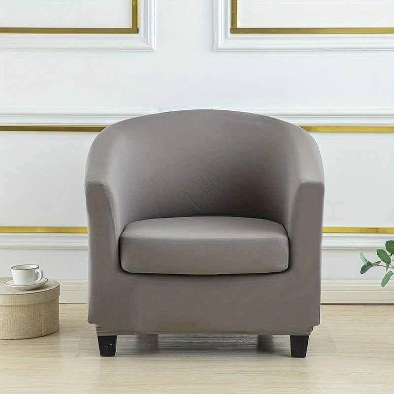 Housse de canapé extensible en fibre de lait à housses séparées pour fauteuil, détail de la finition