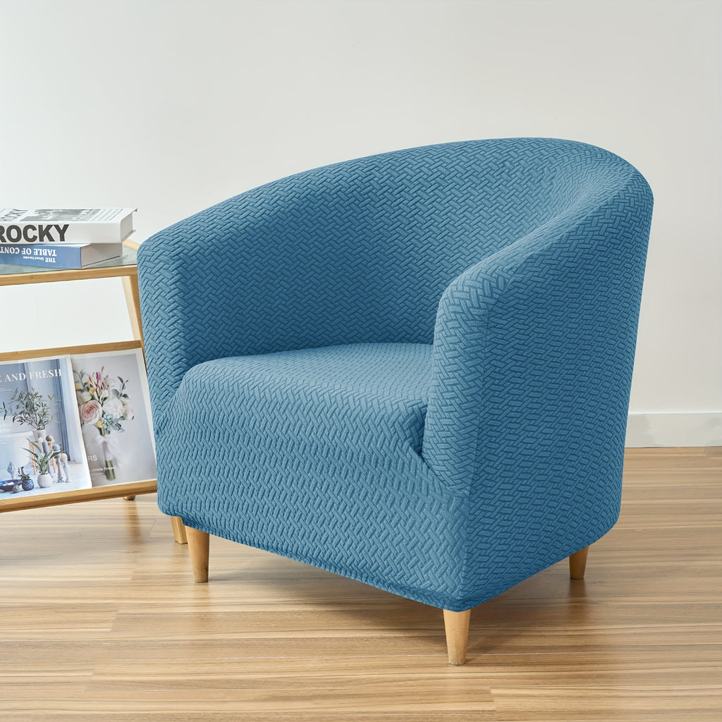 Housse de canapé extensible en polaire jacquard pour fauteuil, housse posée