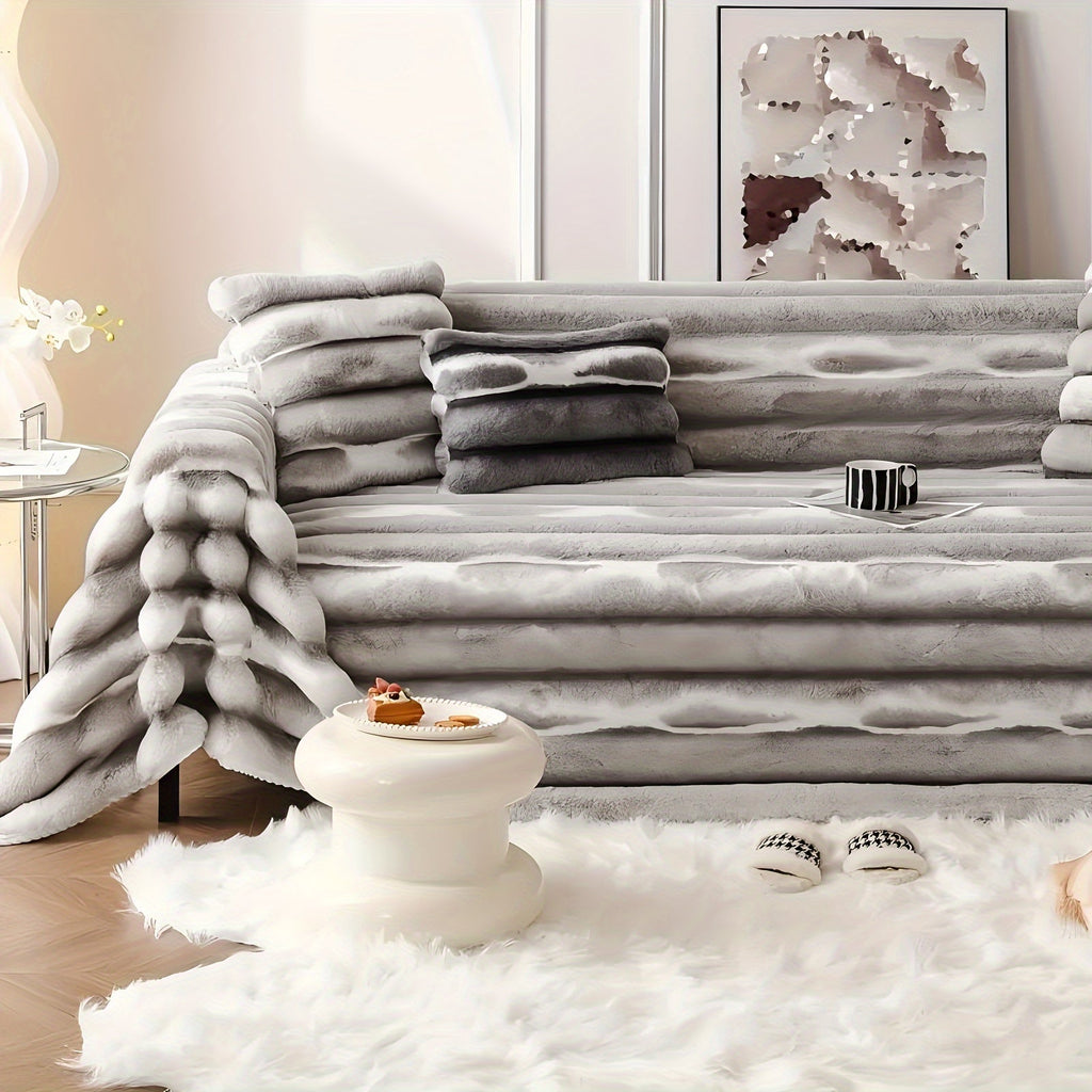 Housse de canapé en peluche, autre coloris