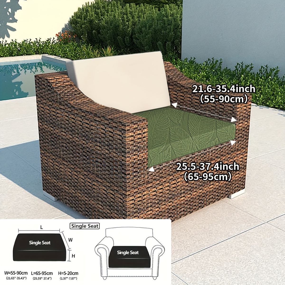 Housse de canapé extensible en polaire, tissu de 180 à 200 g/m²