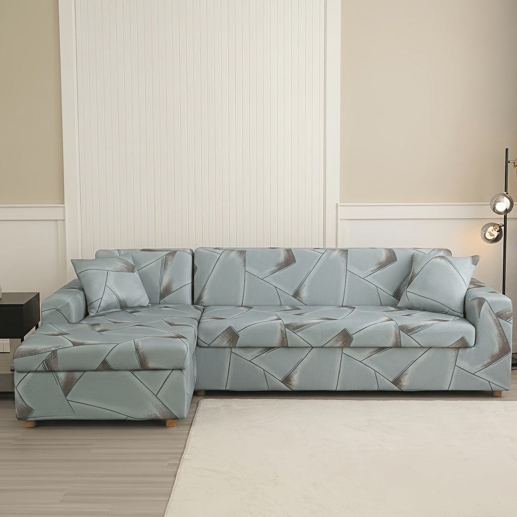 Housse de canapé en velours pour canapé trois places au rendu glamour — détail de la matière : velours