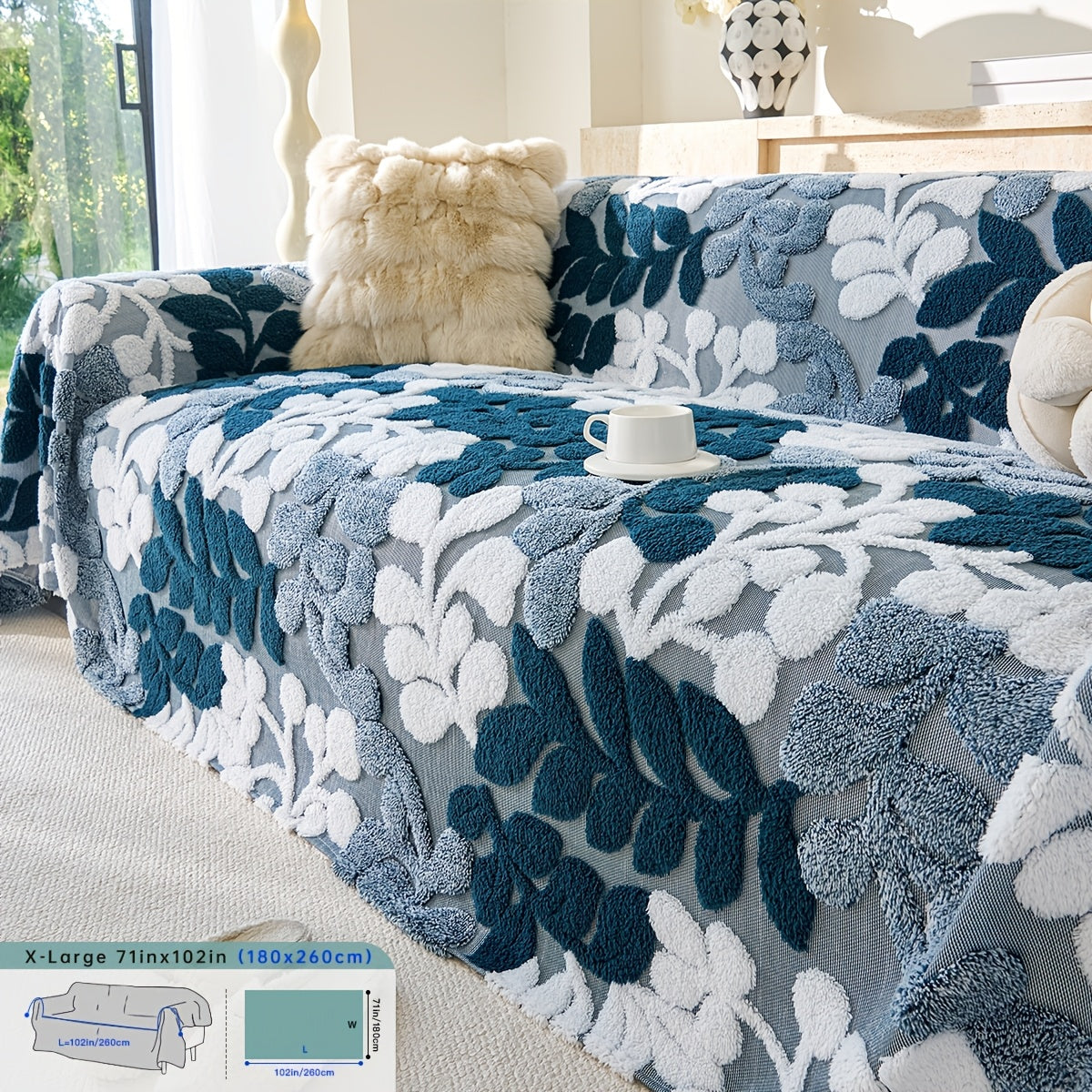 Housse de canapé épaisse en velours jacquard, tissu de 200 à 250 g/m²