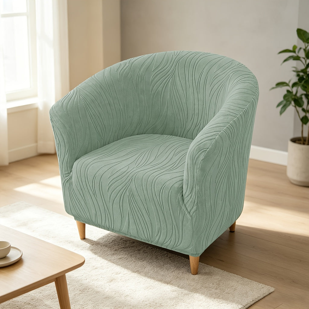 Housse de canapé extensible en polaire jacquard antidérapante pour fauteuil, autre coloris