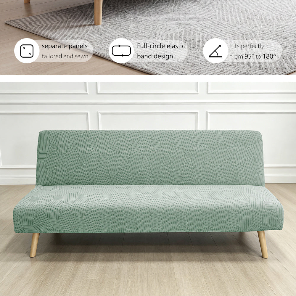 Housse de canapé extensible en jacquard sans accoudoirs, autre coloris