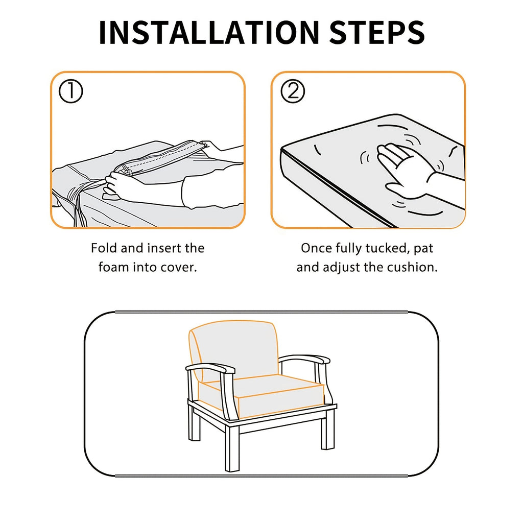 Housse de chaise épaisse extensible en polaire jacquard, mise en situation