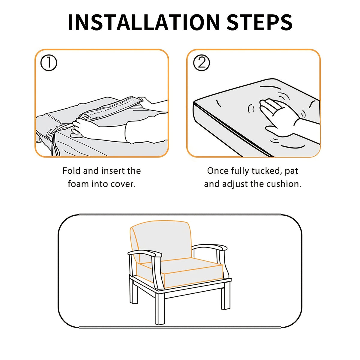 Housse de chaise épaisse extensible en polaire jacquard, mise en situation
