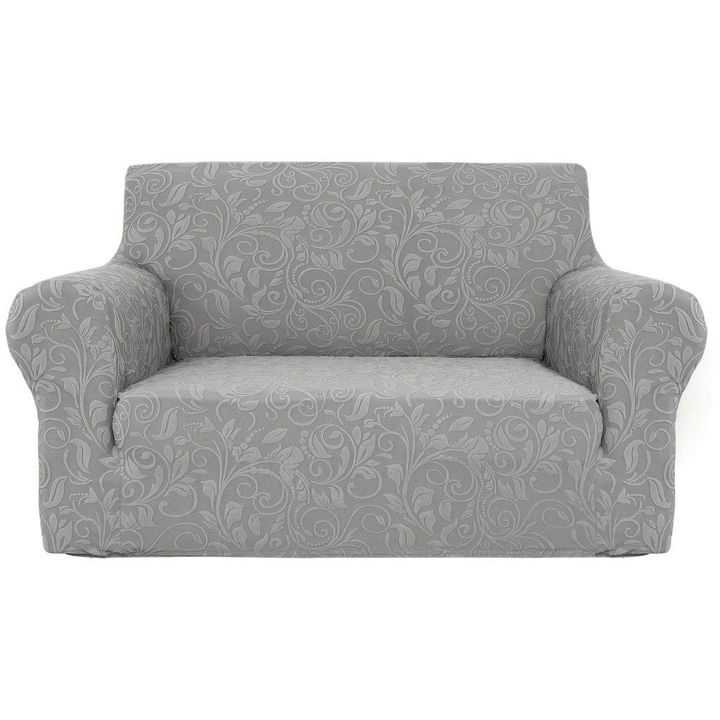 Protection de canapé extensible en polaire jacquard d'esprit vintage, compatible fauteuil, canapé deux places, canapé trois places