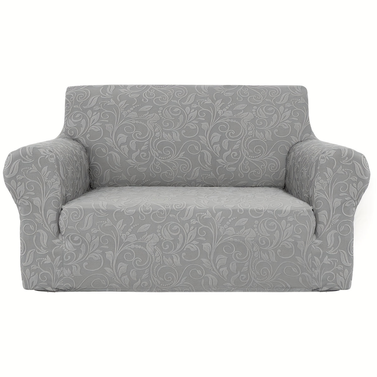 Protection de canapé extensible en polaire jacquard d'esprit vintage, compatible fauteuil, canapé deux places, canapé trois places Image