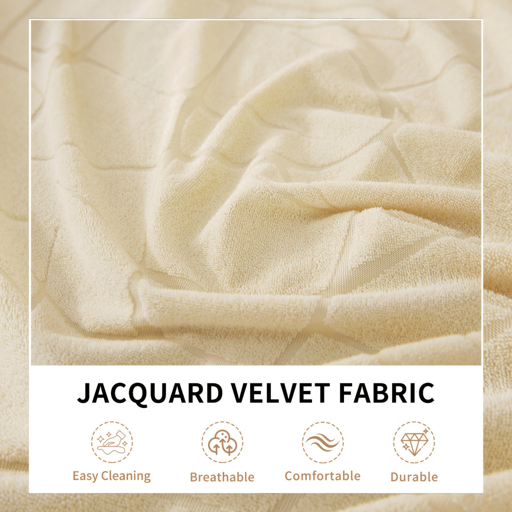 Housse de canapé extensible en polaire jacquard sans accoudoirs, visuel produit