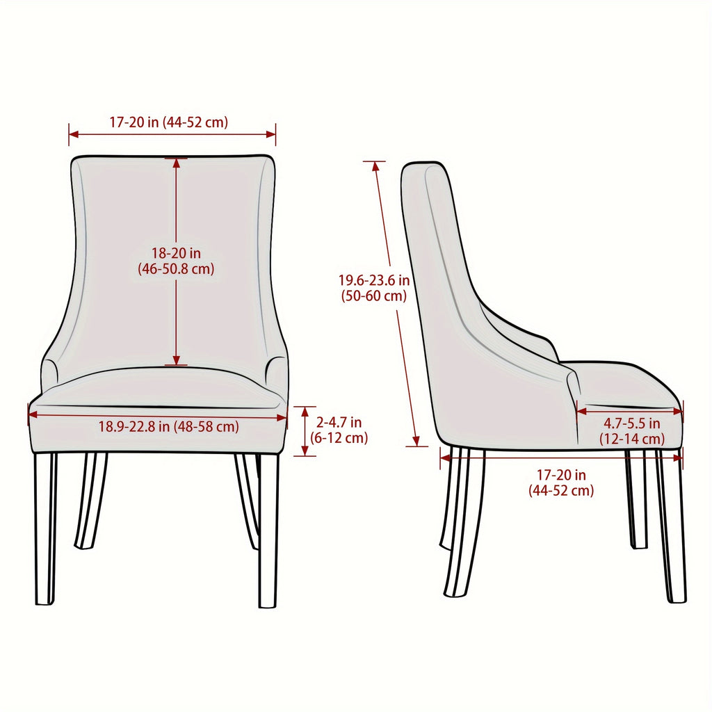 Housse de fauteuil extensible en velours, housse posée