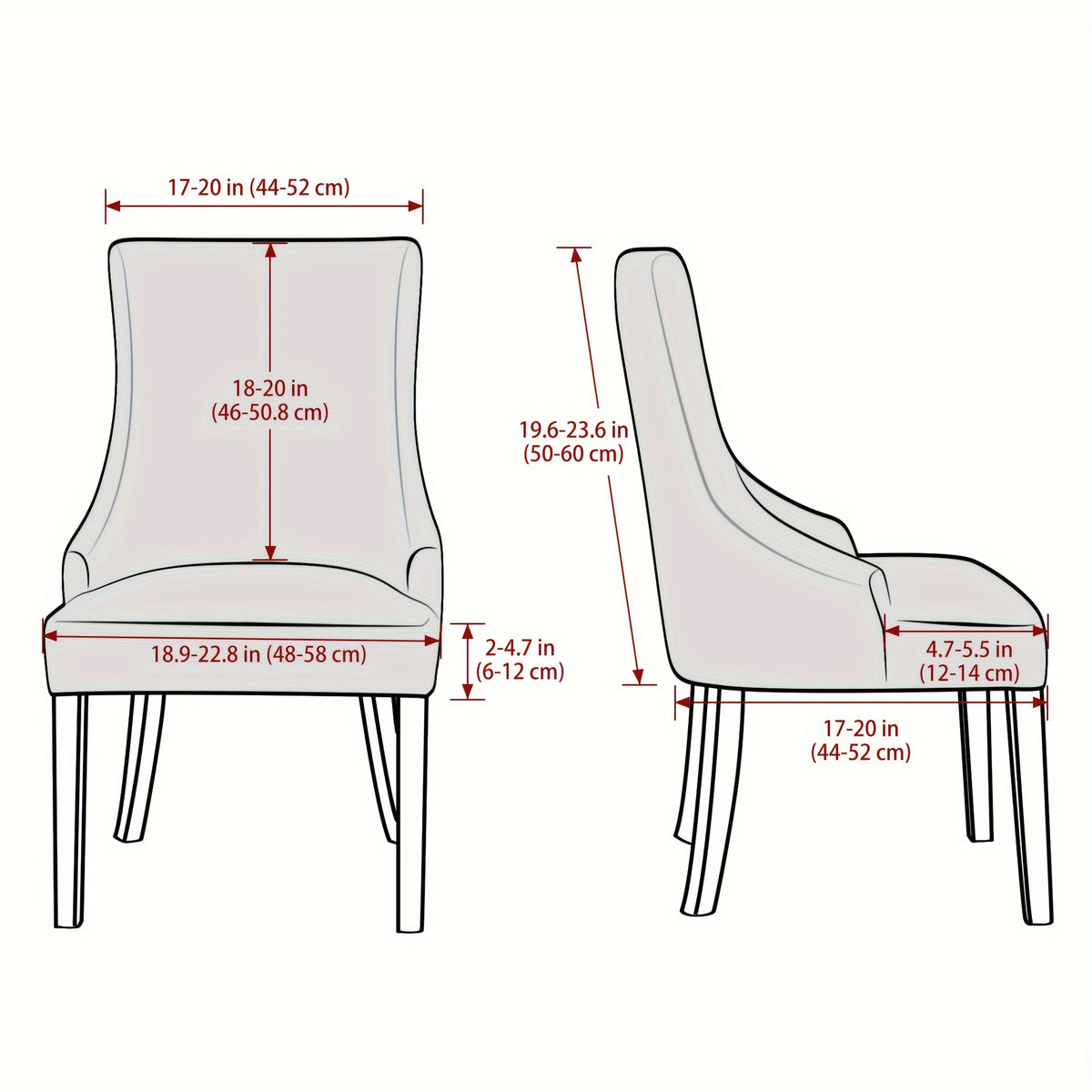 Housse de fauteuil extensible en velours, housse posée