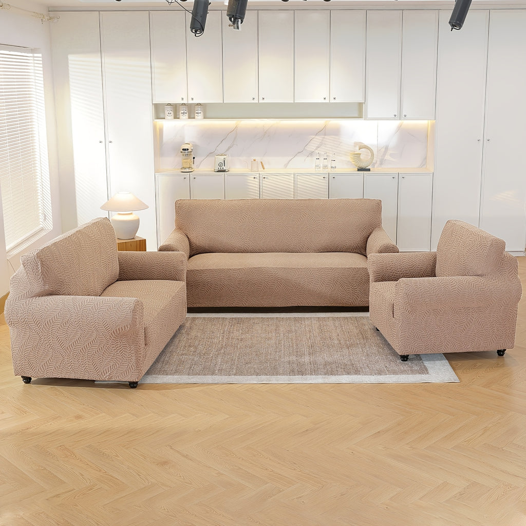 Housse de canapé extensible en polaire jacquard, autre coloris