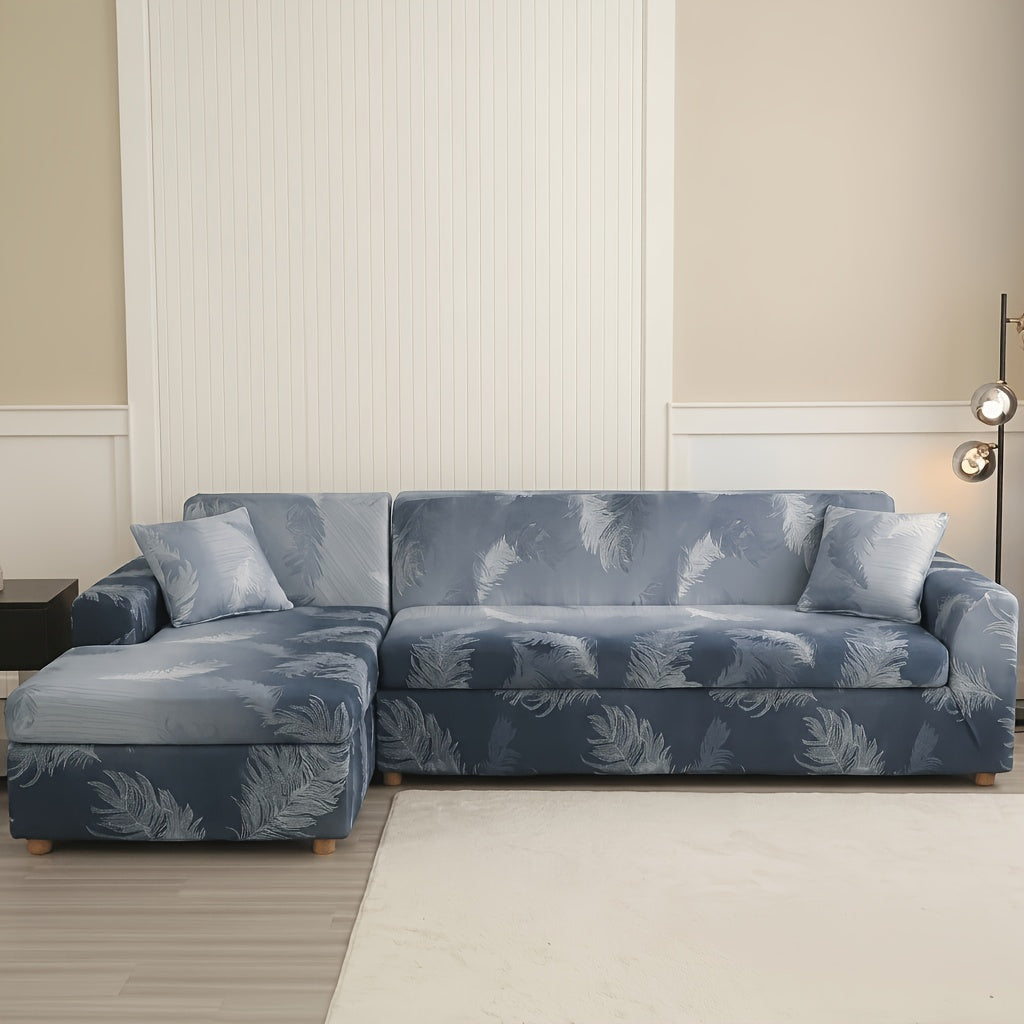 Housse de canapé en velours pour canapé trois places au rendu glamour, compatible canapé trois places