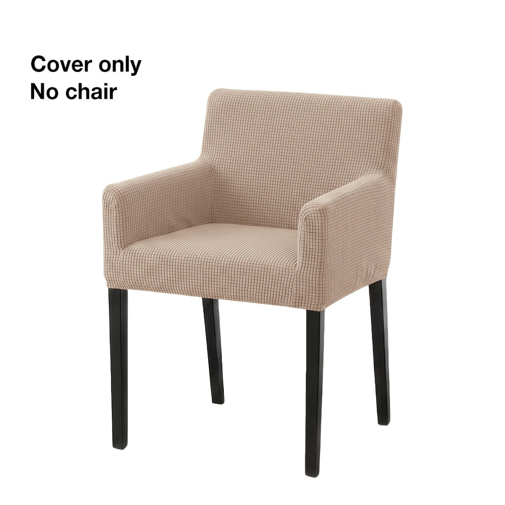 Housse de chaise épaisse extensible en velours côtelé jacquard, tissu de 200 à 250 g/m²