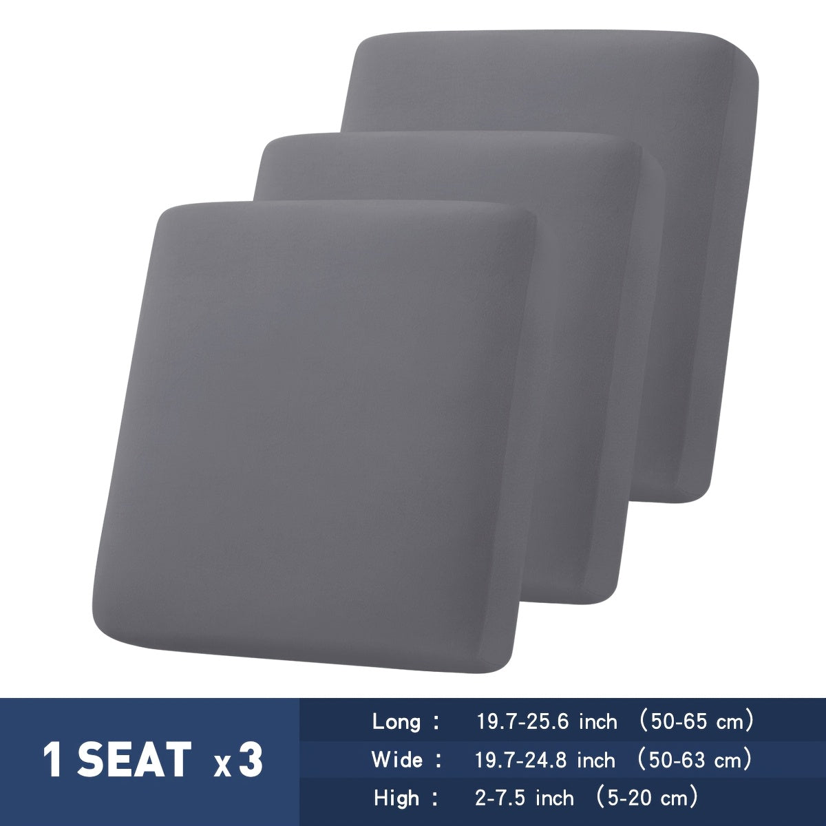 Housse de coussin légère extensible en fibre de lait, vue d'ensemble
