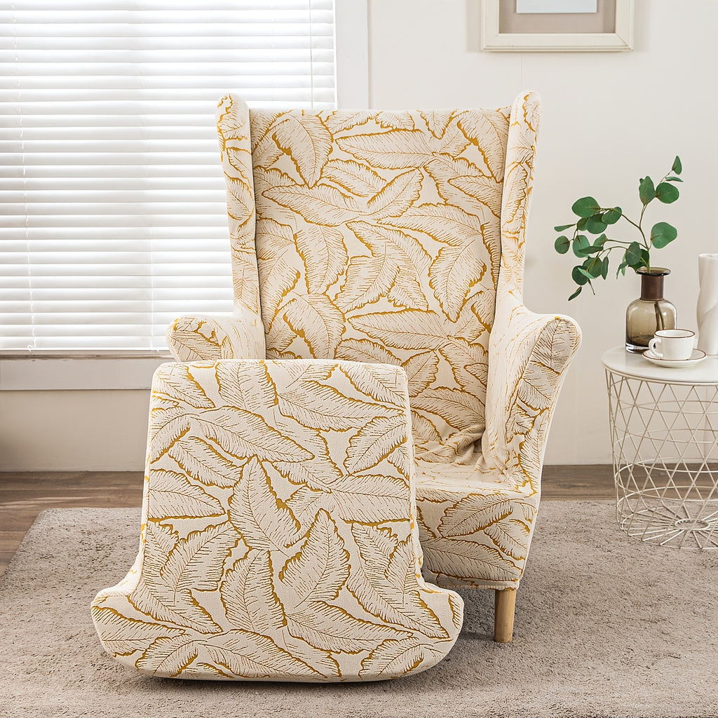Housse de fauteuil extensible en jacquard, gros plan sur le tissu