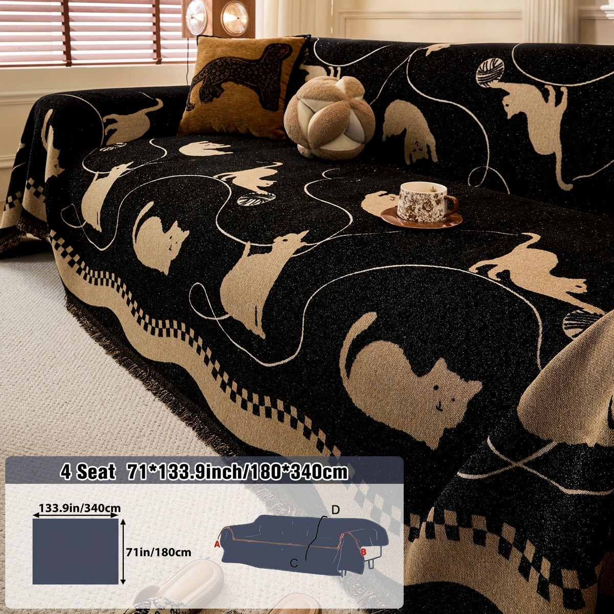 1 Housse de canapé protectrice pour animaux de, autre coloris