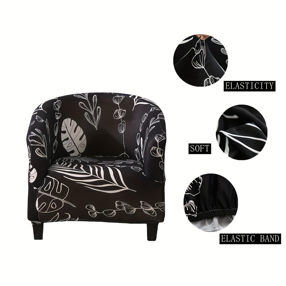 Housse de canapé extensible en fibre de lait à motif géométrique pour fauteuil — détail de la matière : fibre de lait Image