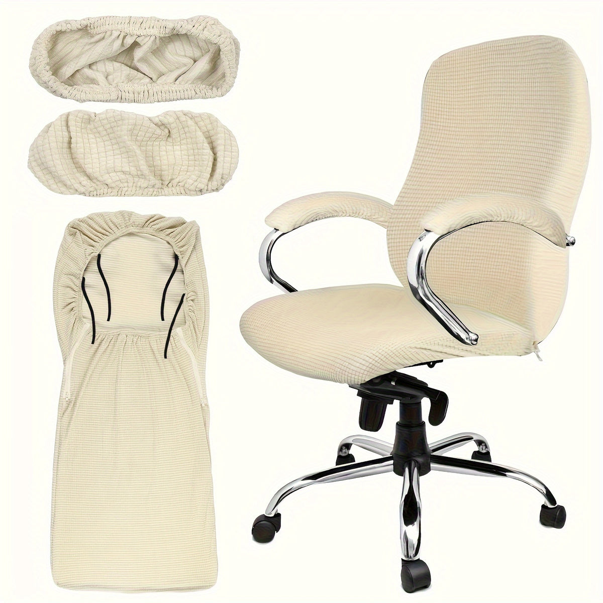 Housse de canapé en polyester, détail de la finition
