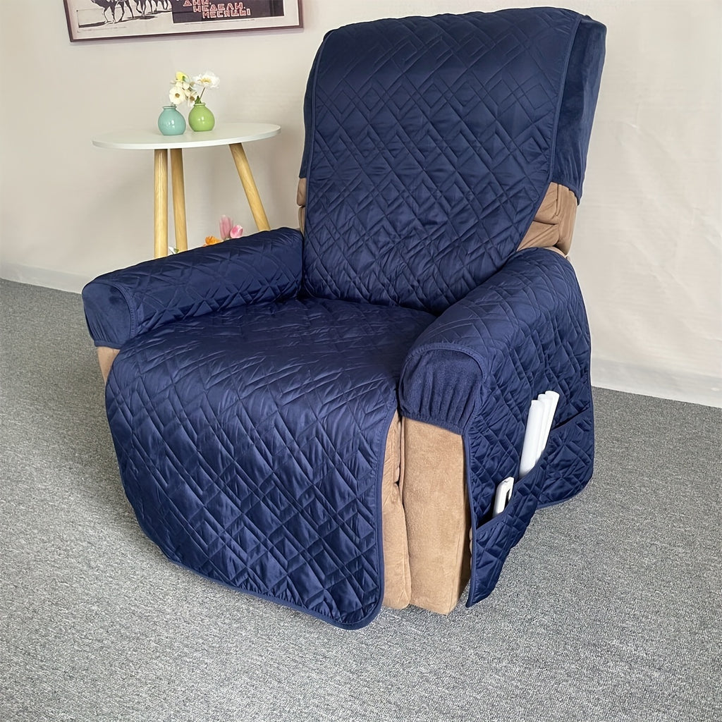 Housse de fauteuil matelassée antidérapante pour fauteuil, mise en situation