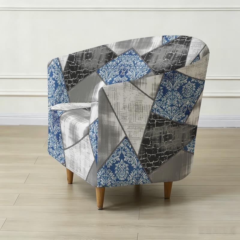 Housse de canapé légère extensible en fibre de lait matelassée pour fauteuil, mise en situation