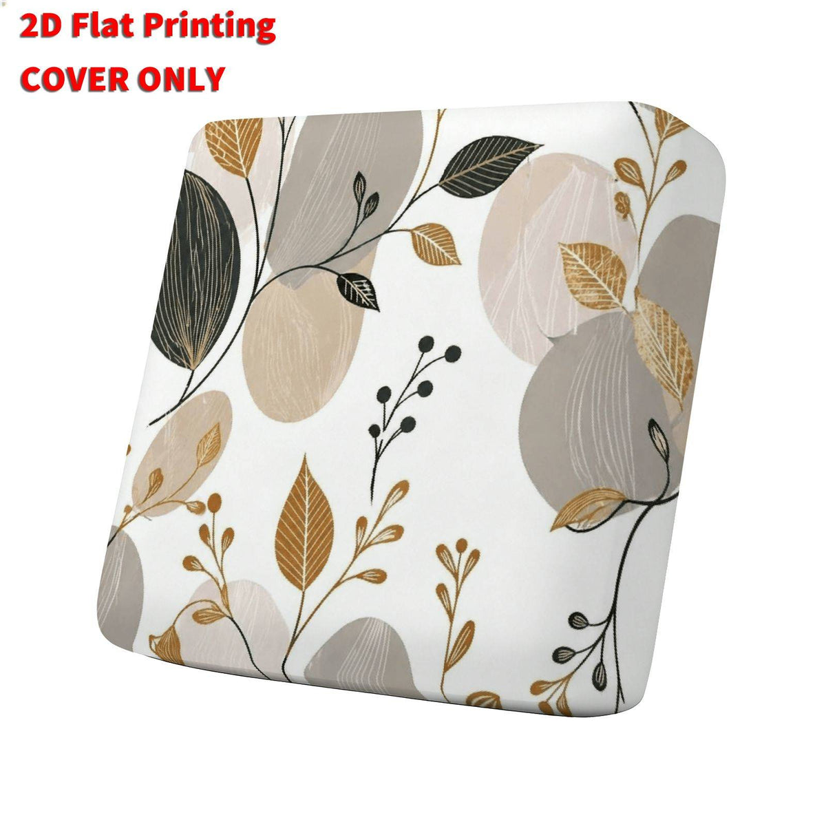 Housse de canapé en polyester à motif feuillage
