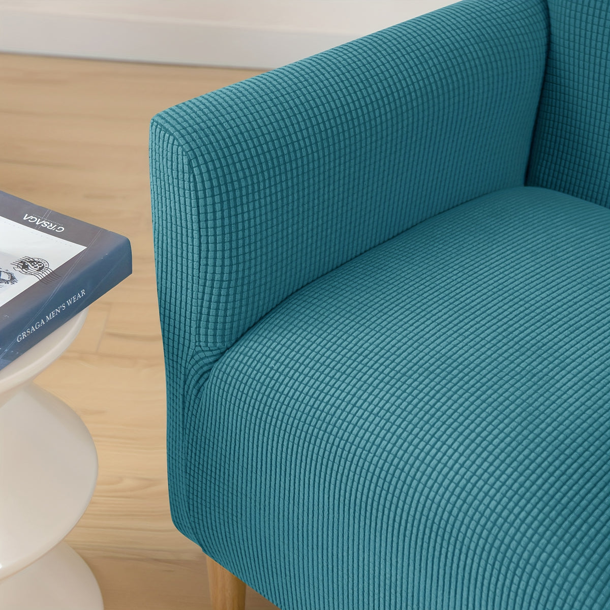 Housse de canapé extensible en velours côtelé pour fauteuil, visuel produit