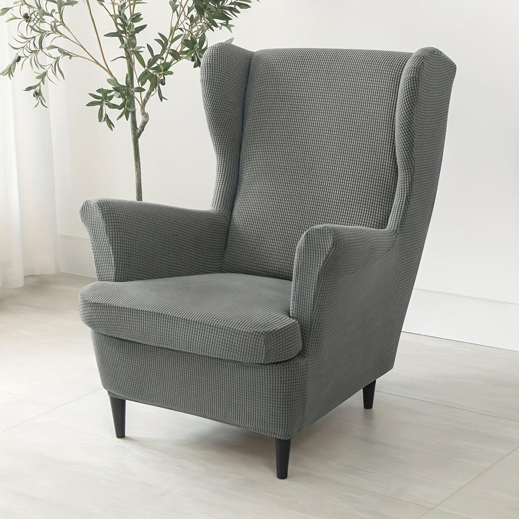 Housse de canapé épaisse extensible en velours côtelé jacquard pour fauteuil, détail de la finition
