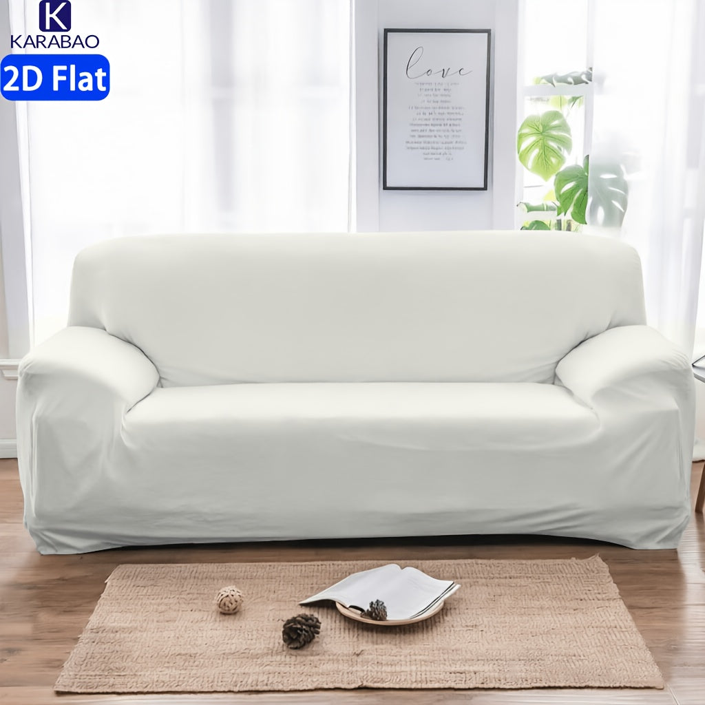 Housse de canapé en fibre de lait imprimée antidérapante — détail de la matière : fibre de lait Image