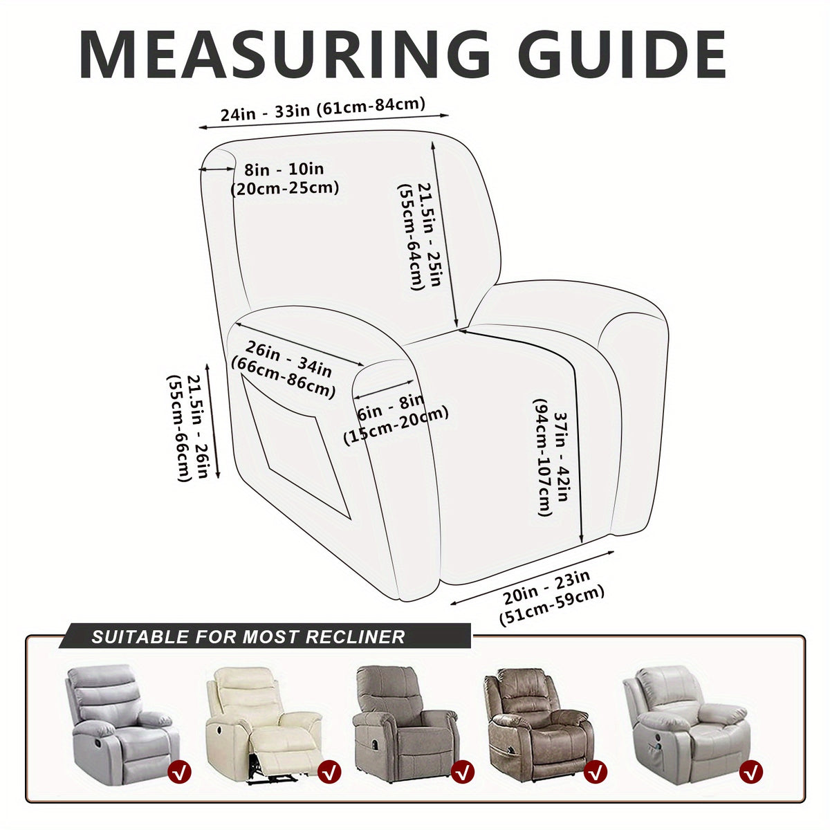 Housse de fauteuil extensible en fibre de lait, autre coloris