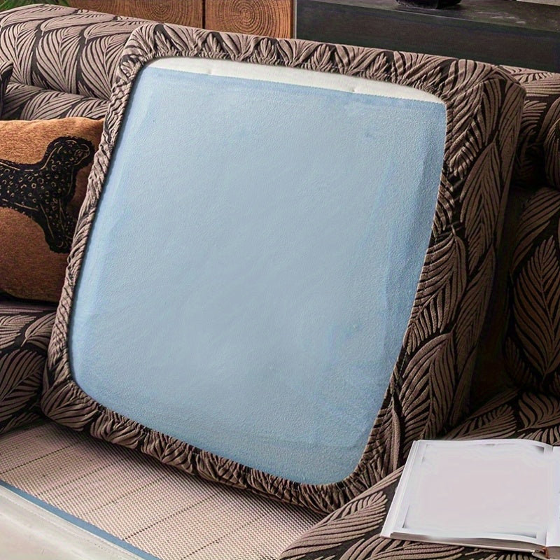 Housse de canapé en polaire jacquard antidérapante d'esprit bohème, gros plan sur le tissu