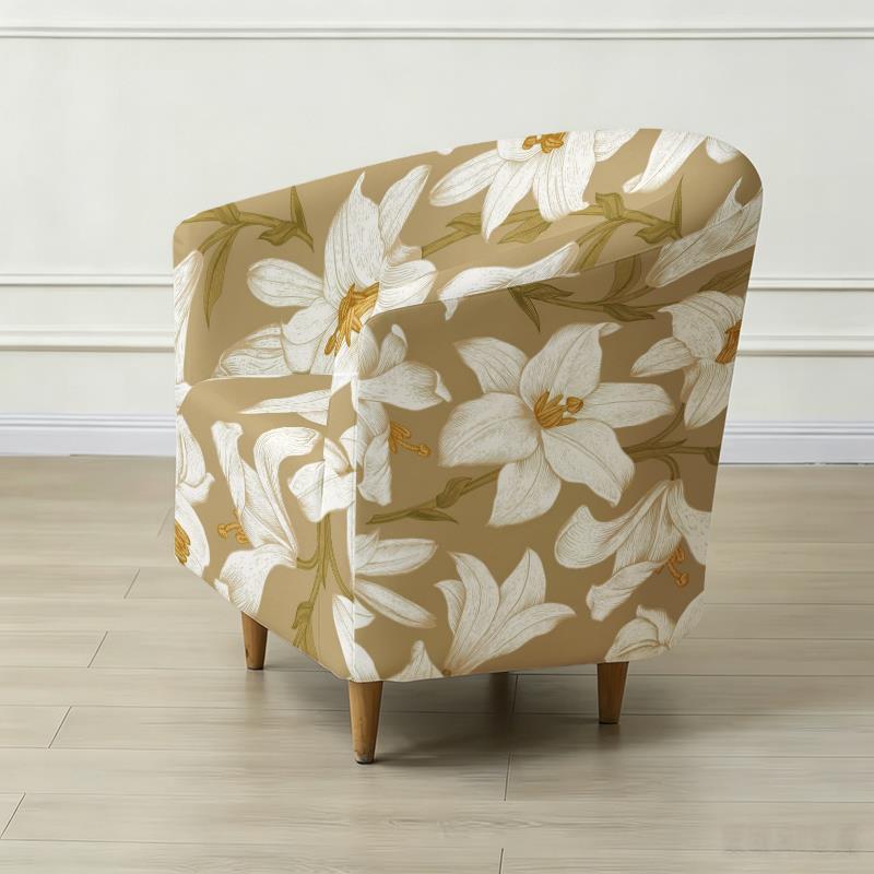 Housse de canapé légère extensible en fibre de lait matelassée à motif — détail de la matière : fibre de lait