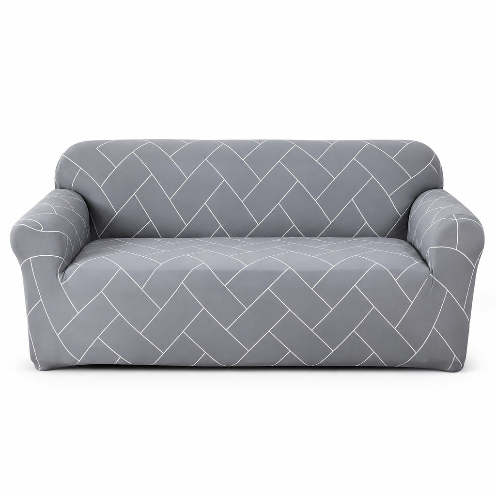 Housse de canapé extensible en fibre de lait imprimée anti-griffes, compatible fauteuil, canapé deux places, canapé trois places