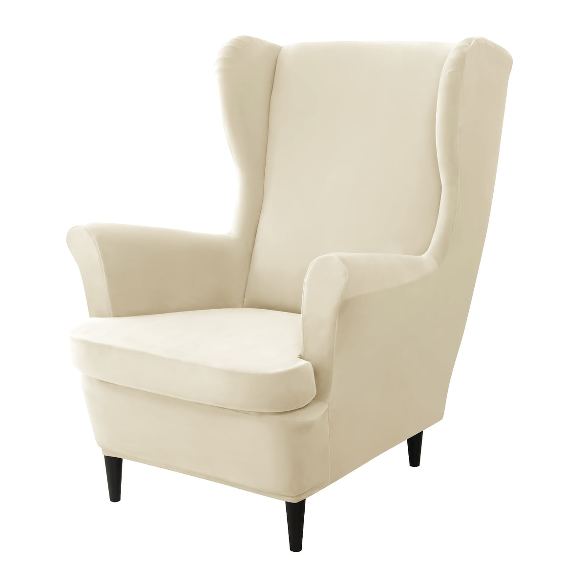 Housse de canapé épaisse extensible en velours pour fauteuil — détail de la matière : velours Image