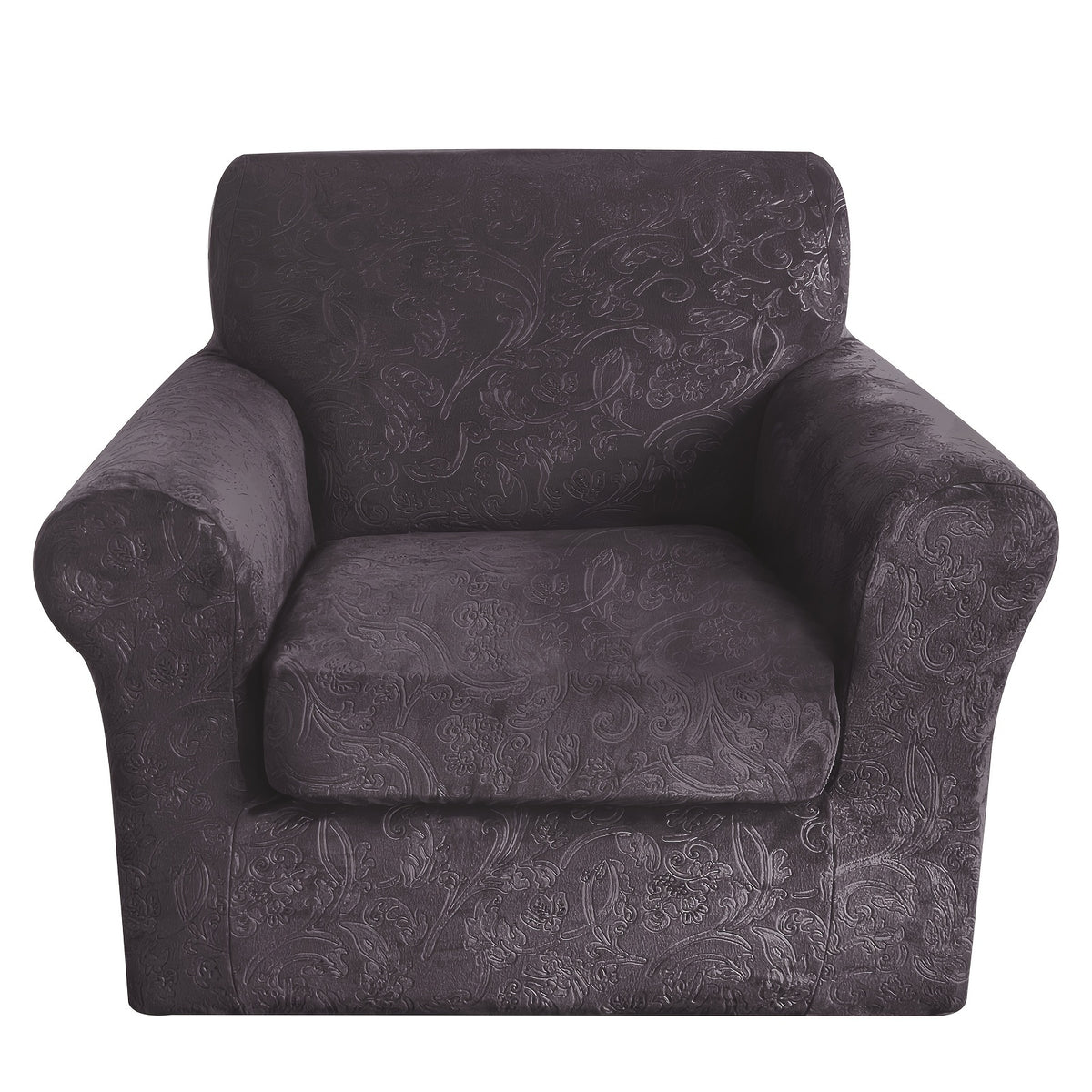 Housse de canapé extensible en polaire jacquard antidérapante à housses, visuel produit