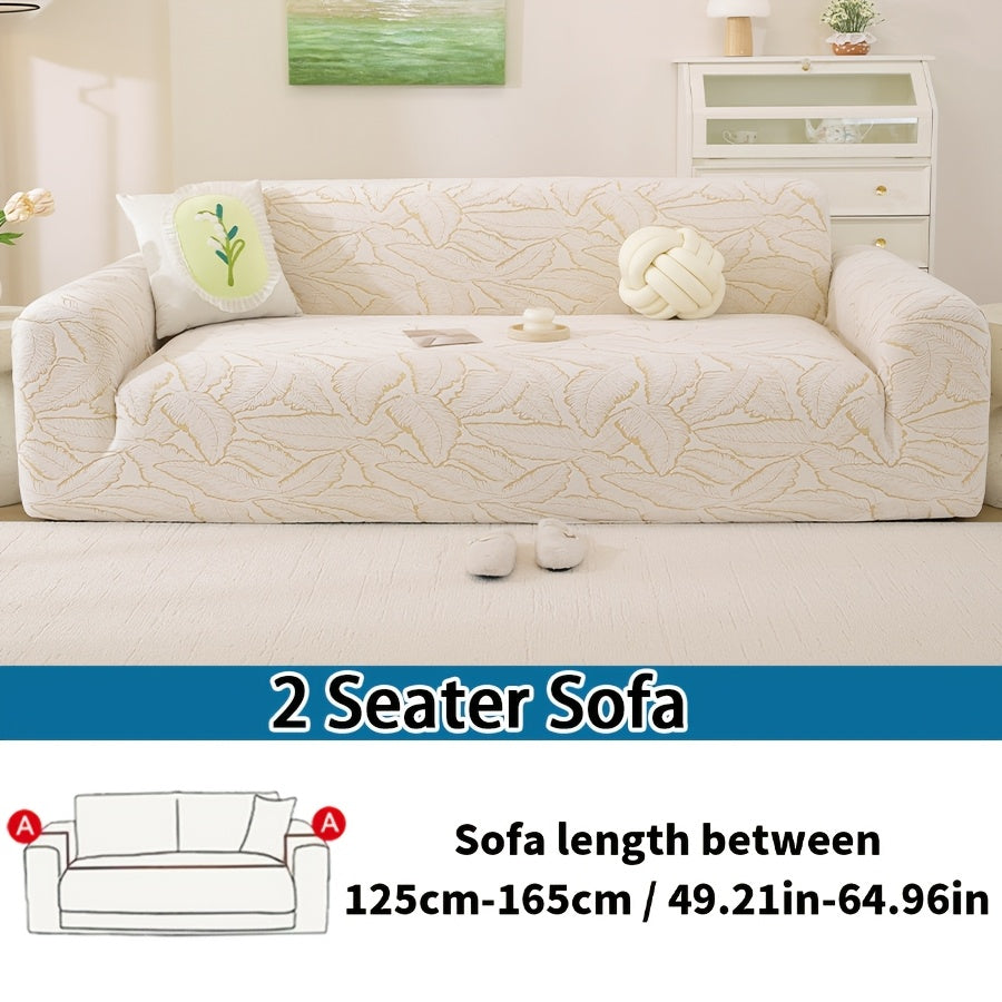 Housse de canapé extensible en polyester — détail de la matière : polyester