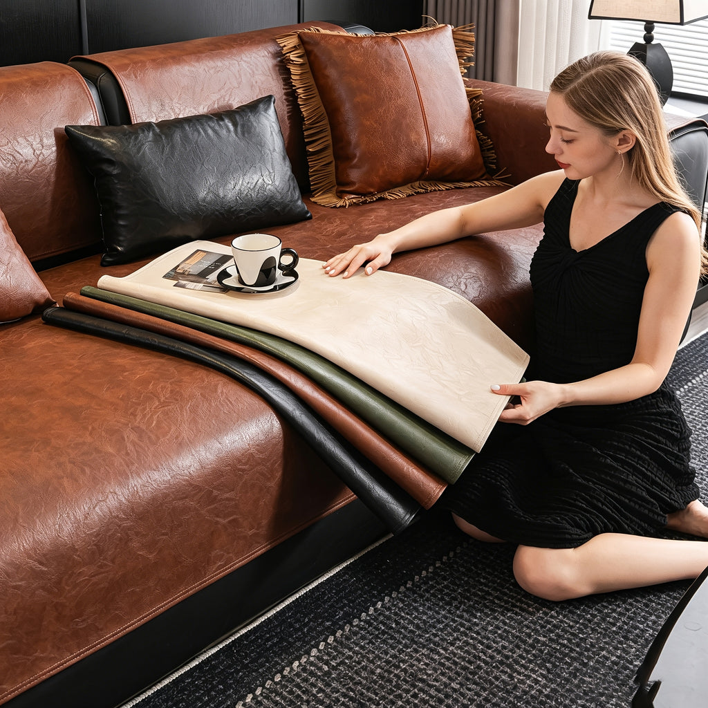 Housse de coussin en polyester antidérapante au rendu glamour