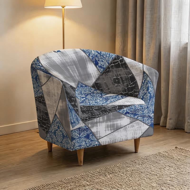 Housse de canapé légère extensible en fibre de lait matelassée pour fauteuil, vue d'ensemble